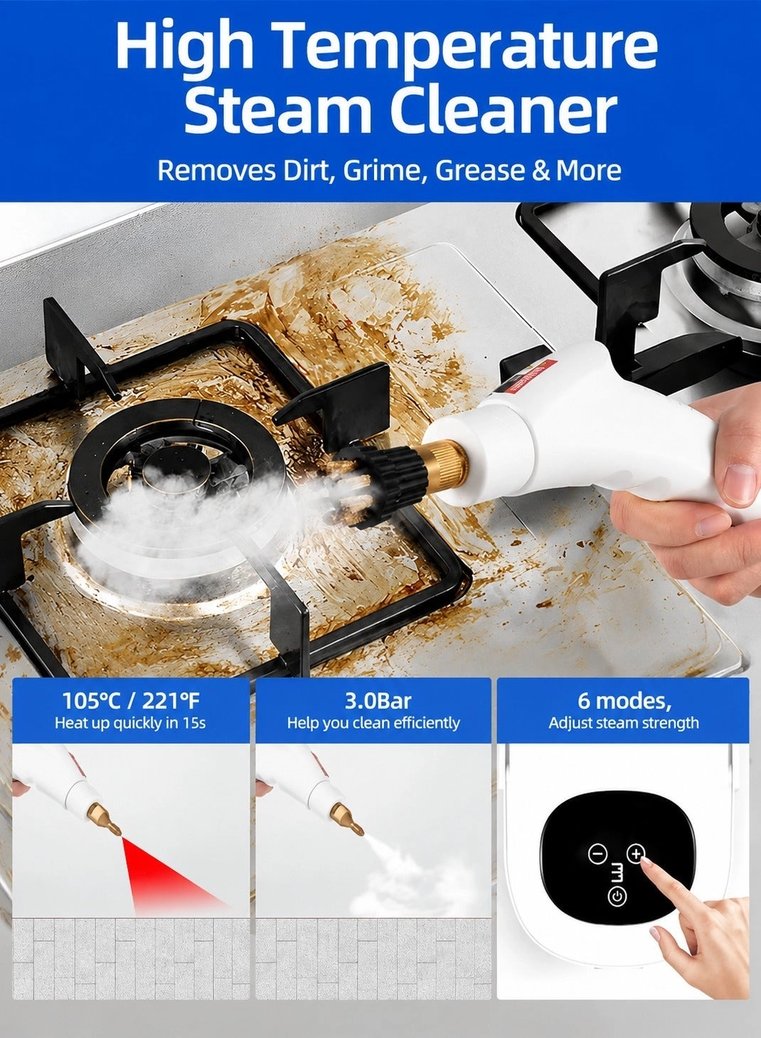 PORTABLE STEAM CLEANER - 1200 ml