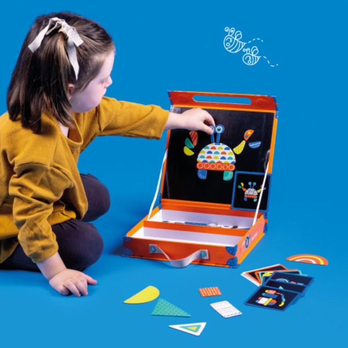 Magnetic Crazy Shapes And Cards Game - 3+ 67 pieces