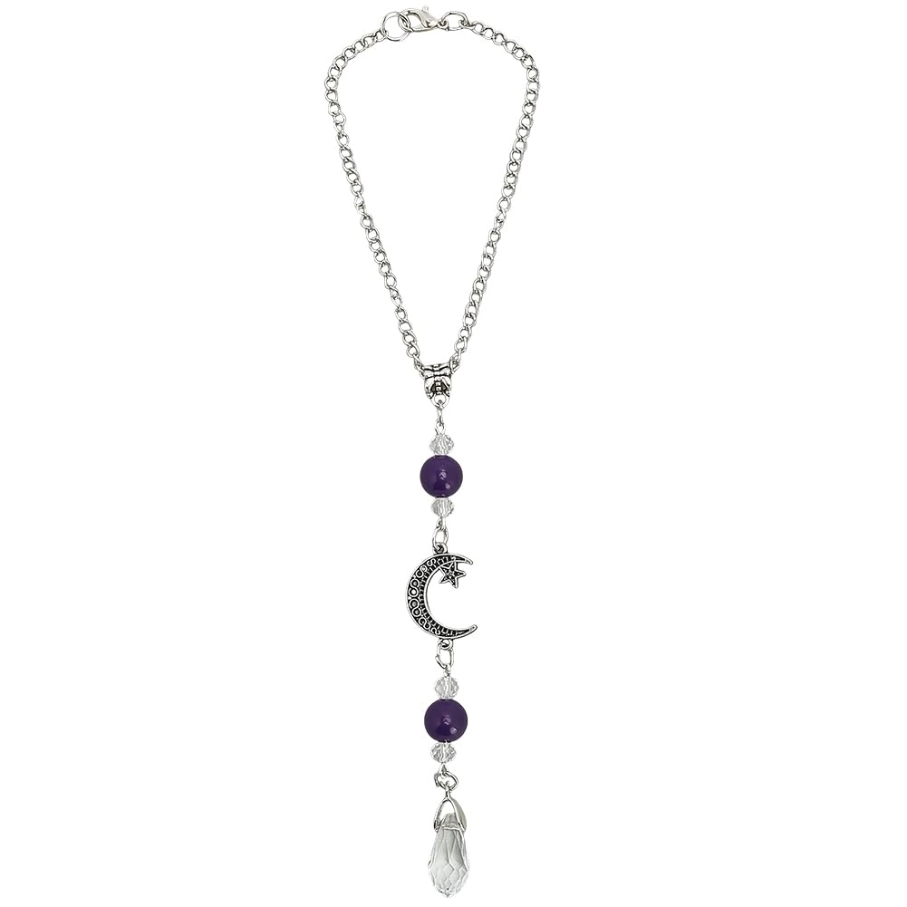 cabodyals Amethyst Hanging Car Charm - 224mm/8.82 inch 208mm/8.19 inch