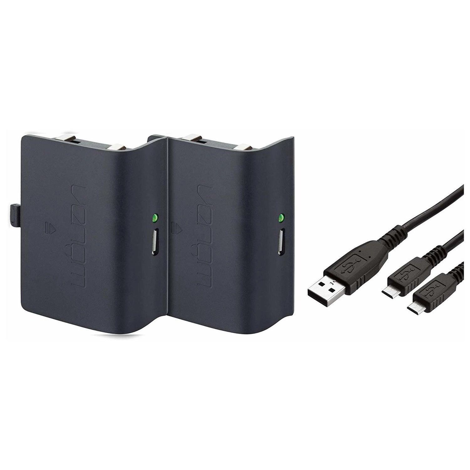 Twin Rechargeable Battery Packs - USB Xbox One