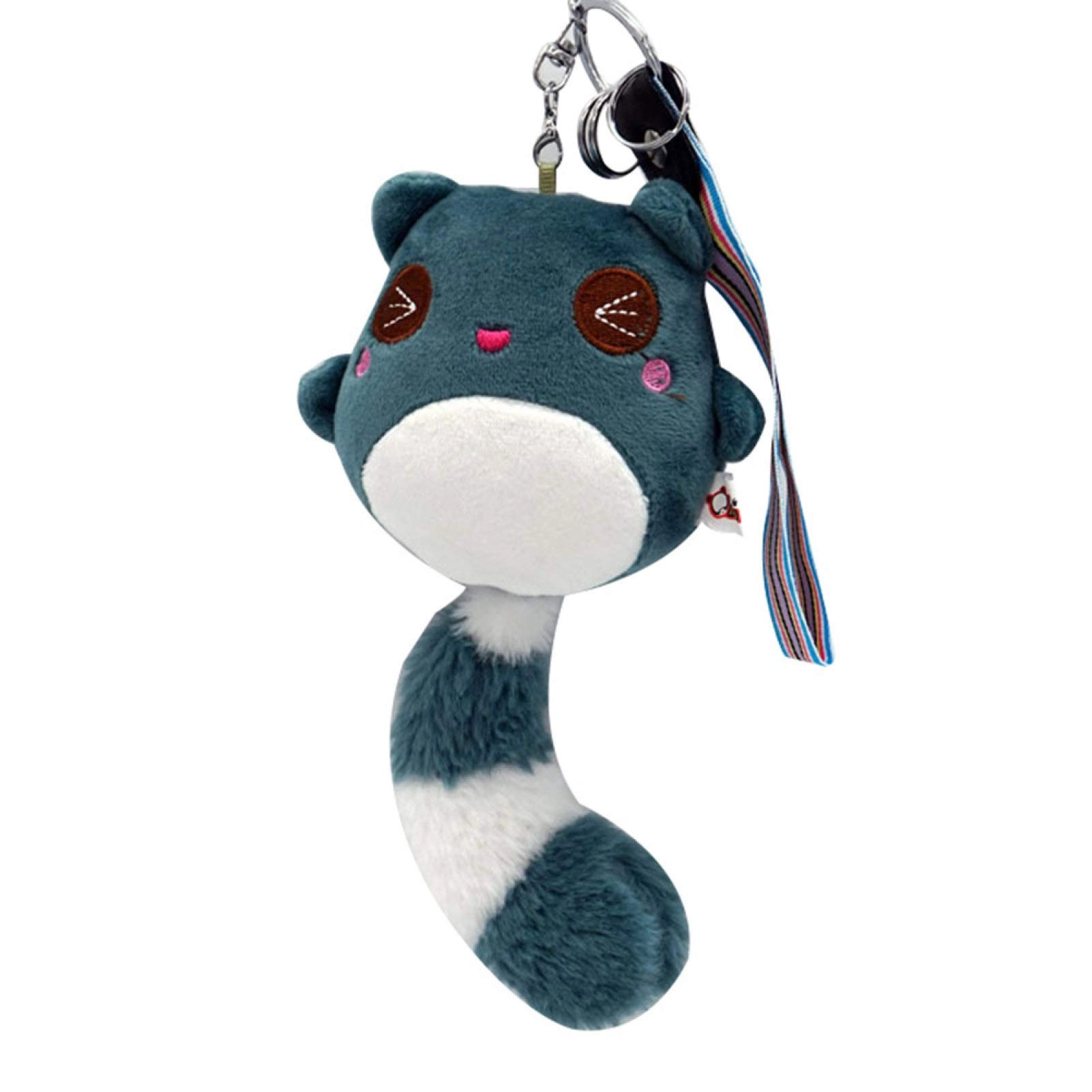 Raccoon Long Tail Plush 20 cm Key Holder