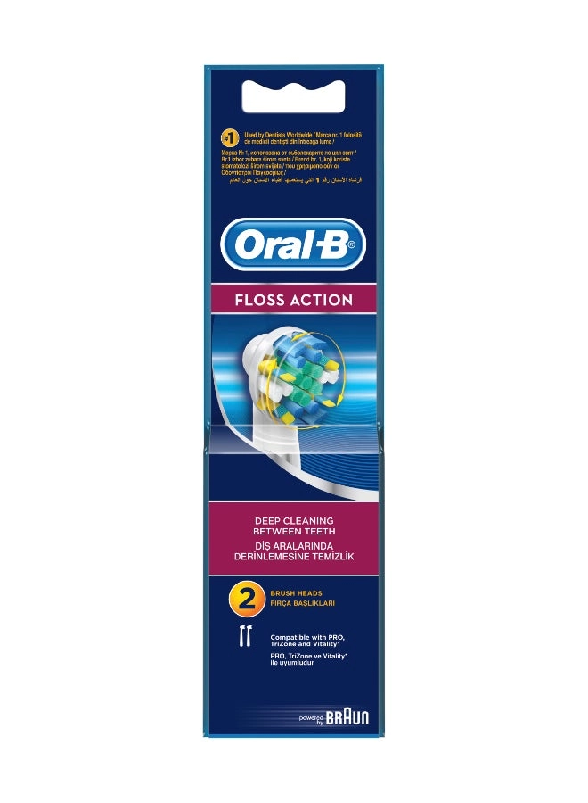Oral-B Floss Action Replacement Brush Head - Electric toothbrush