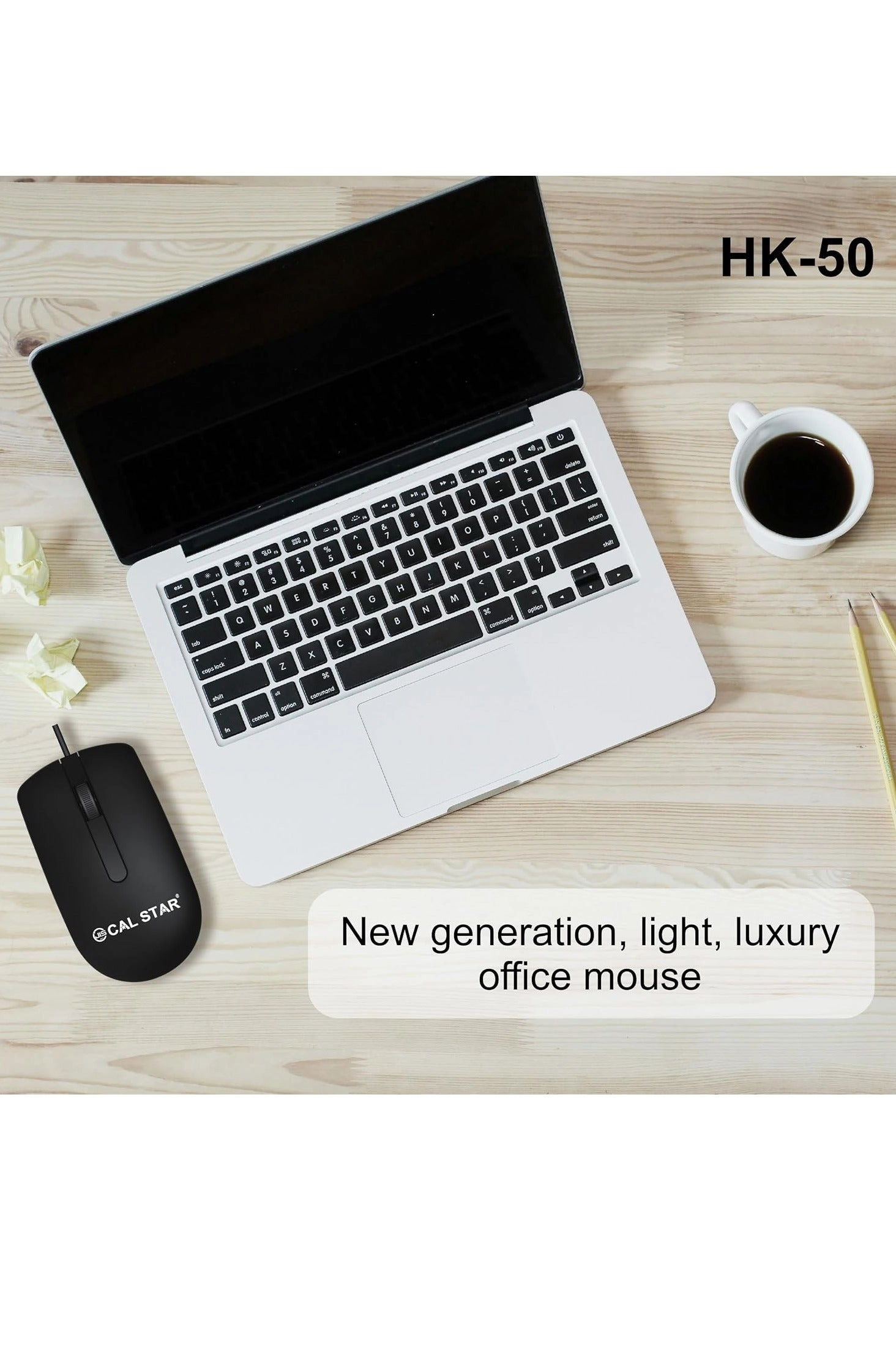 HK-50 Wired Ergonomic Office Mouse - Wired