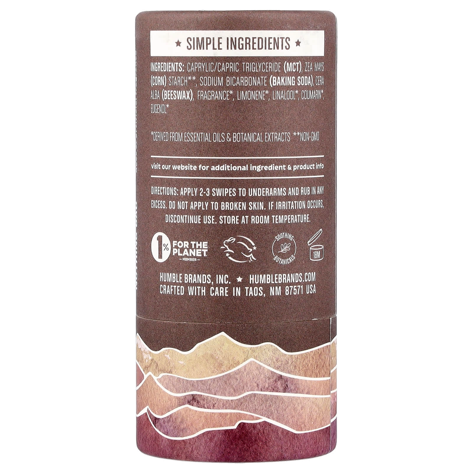 Aluminum Free Deodorant - Patchouli & Copal 75 g
