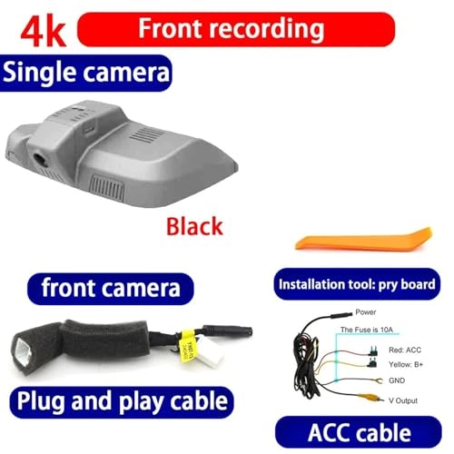 Dash Cam - 4K 2160P for Hongqi HS7 I 2019-2023 With 64G SD Card