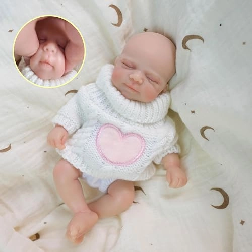 Reborn Baby Doll - 8 Inch Silicone Girl Ages 3+