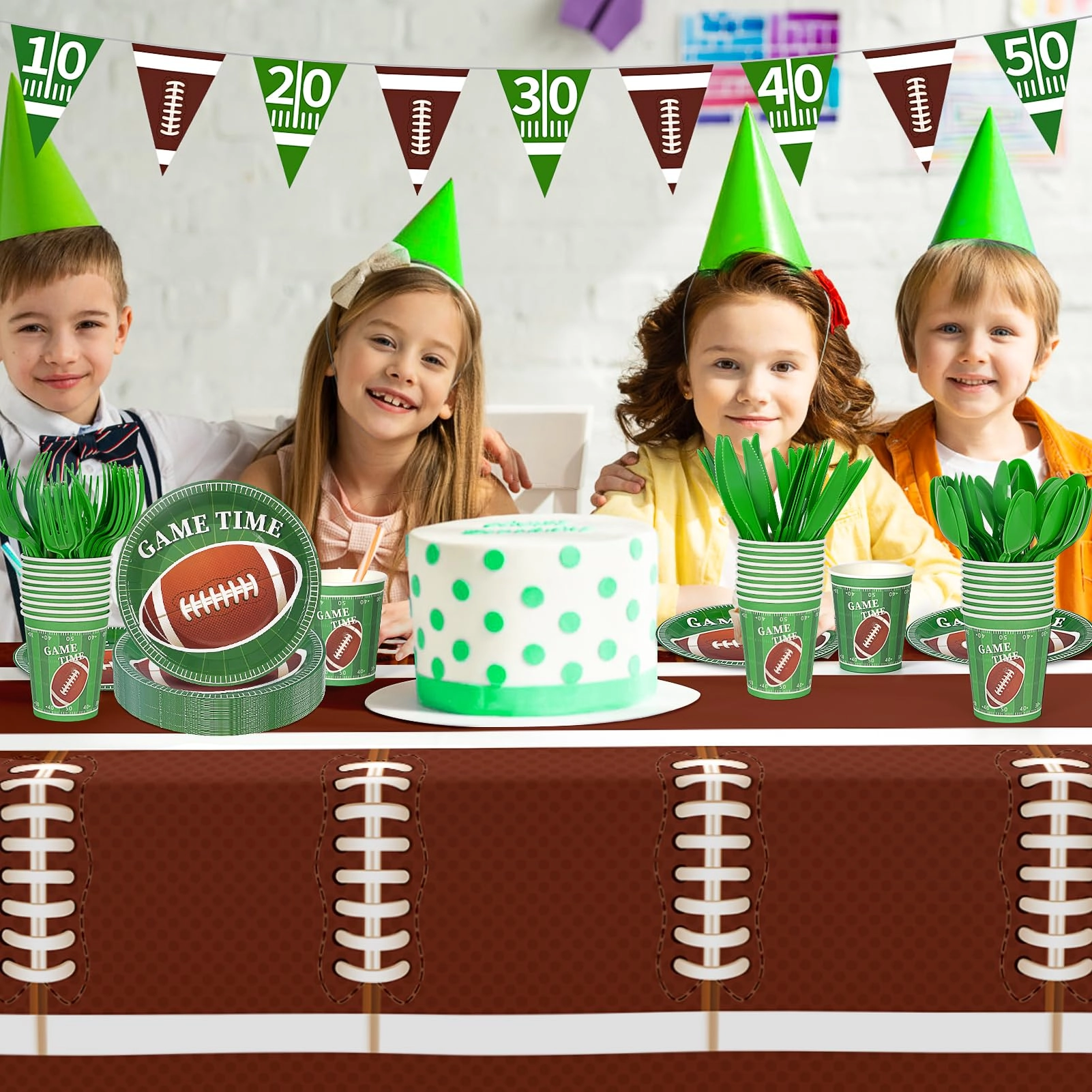 Football Party Supplies Set - 133Pcs Birthday Party