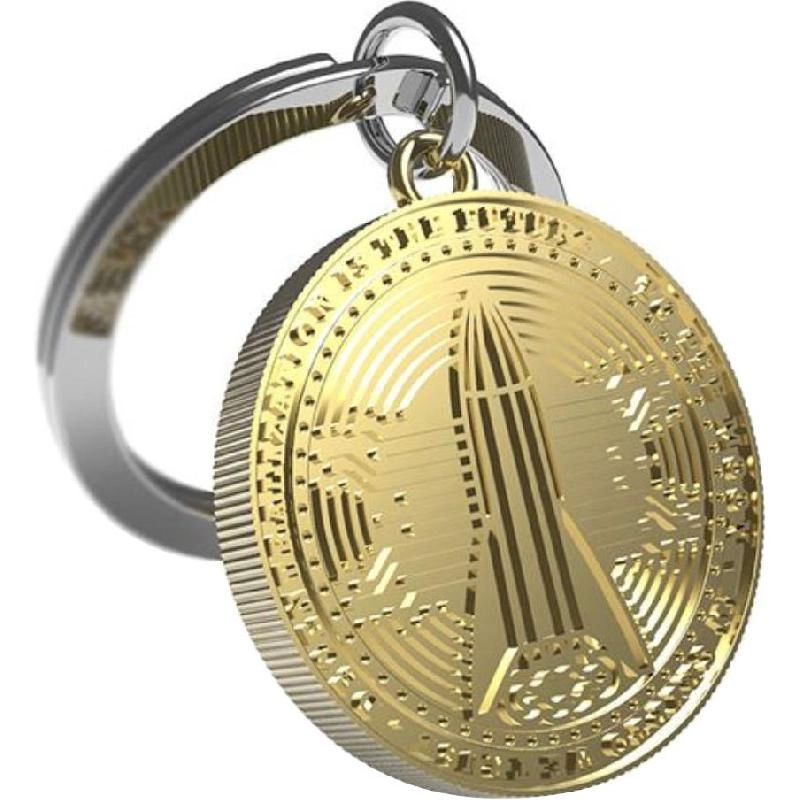 MetalMorphose Medallion Keychain - Gold/Silver Metal