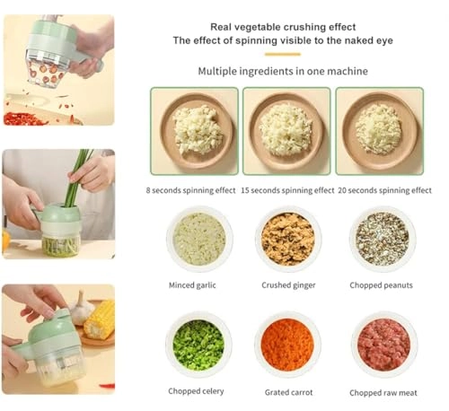 Handheld Electric Vegetable Cutter - 200ML 40W