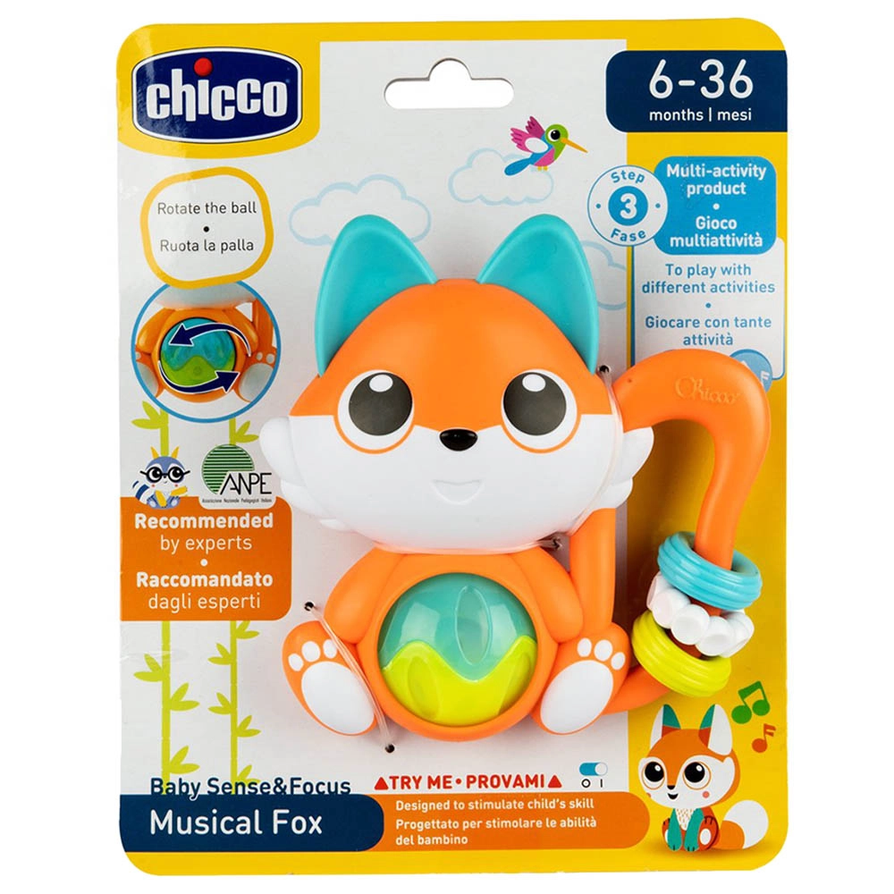 Musical Fox - Suitable for 3 to 12 months Plastic