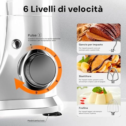Kneading Machine - 6.5 Liters 1900 W