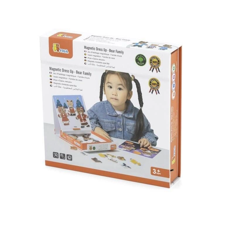 Magnetic Dress Up - Bear Family - 3+ 54 pieces