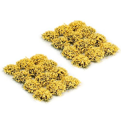 Miniature Flower Tufts - 24 pcs compatible with Warhammer 40K, Warhammer AOS, DND, Scale Model and Fantasy Figurines