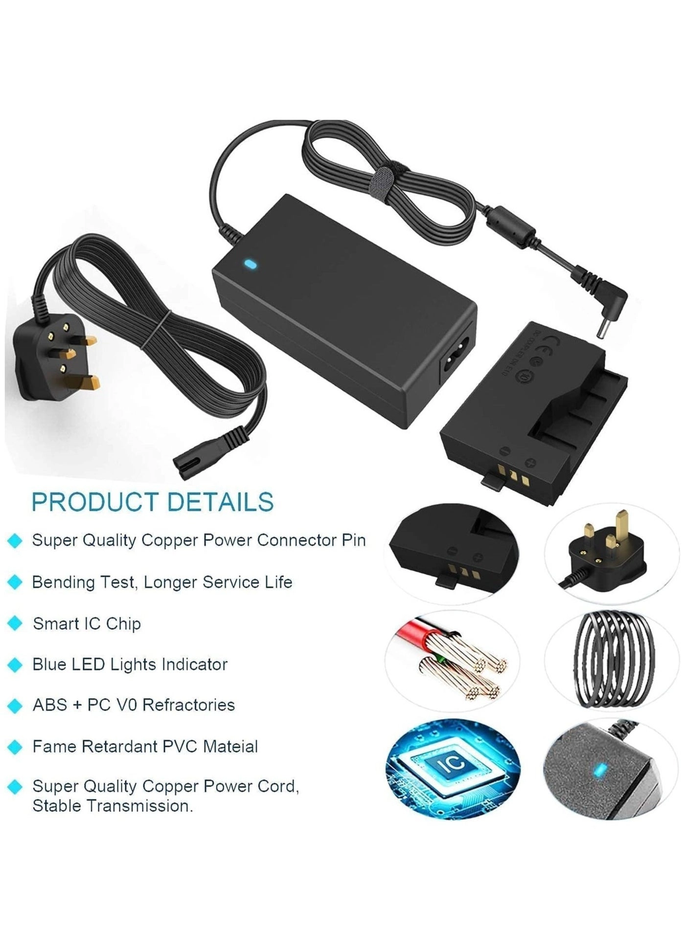 ACK-E10 - AC Power Adapter + DR-E10 - Dummy Battery Coupler Kit