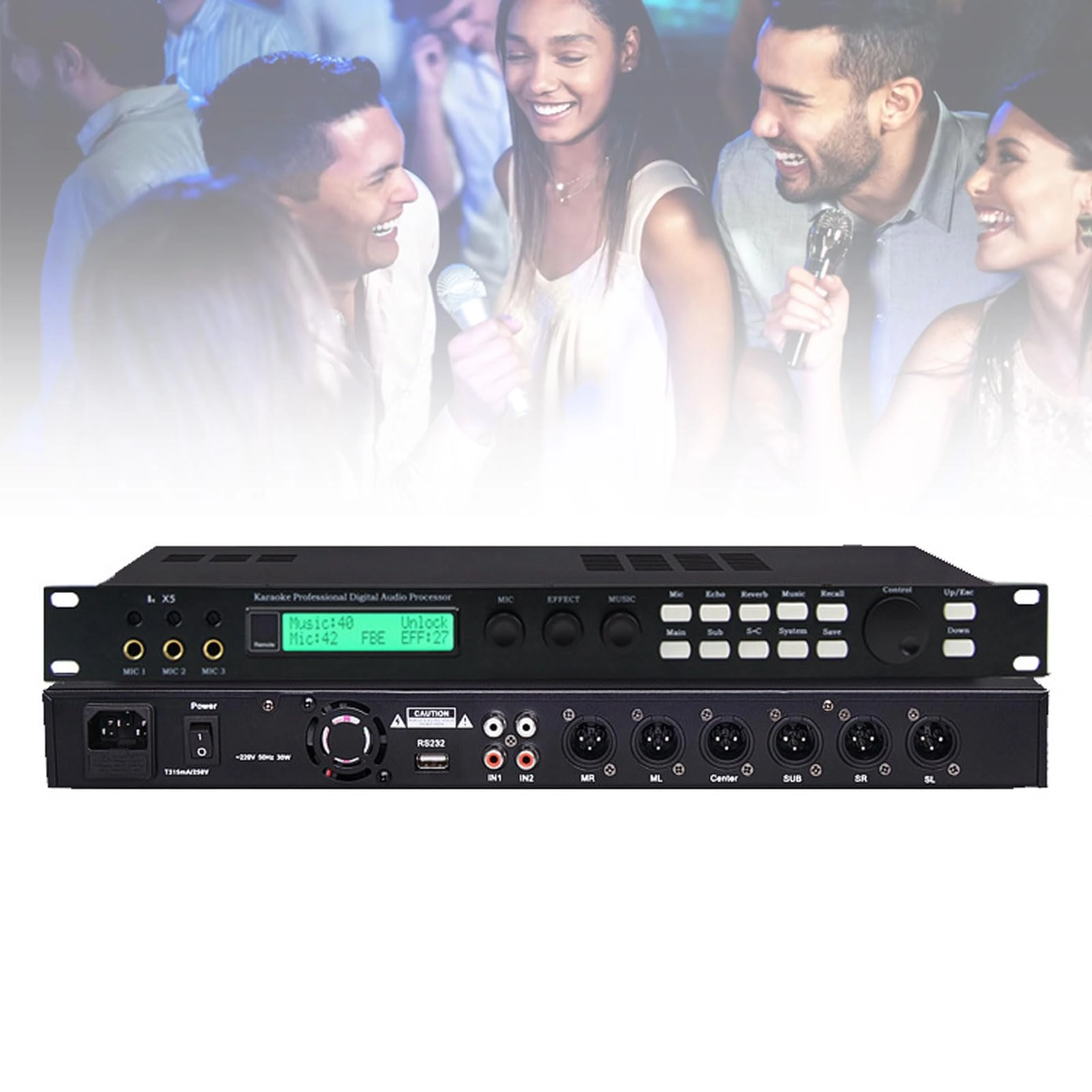 BDJSN Pre-stage Effector - 3 Microphone Input