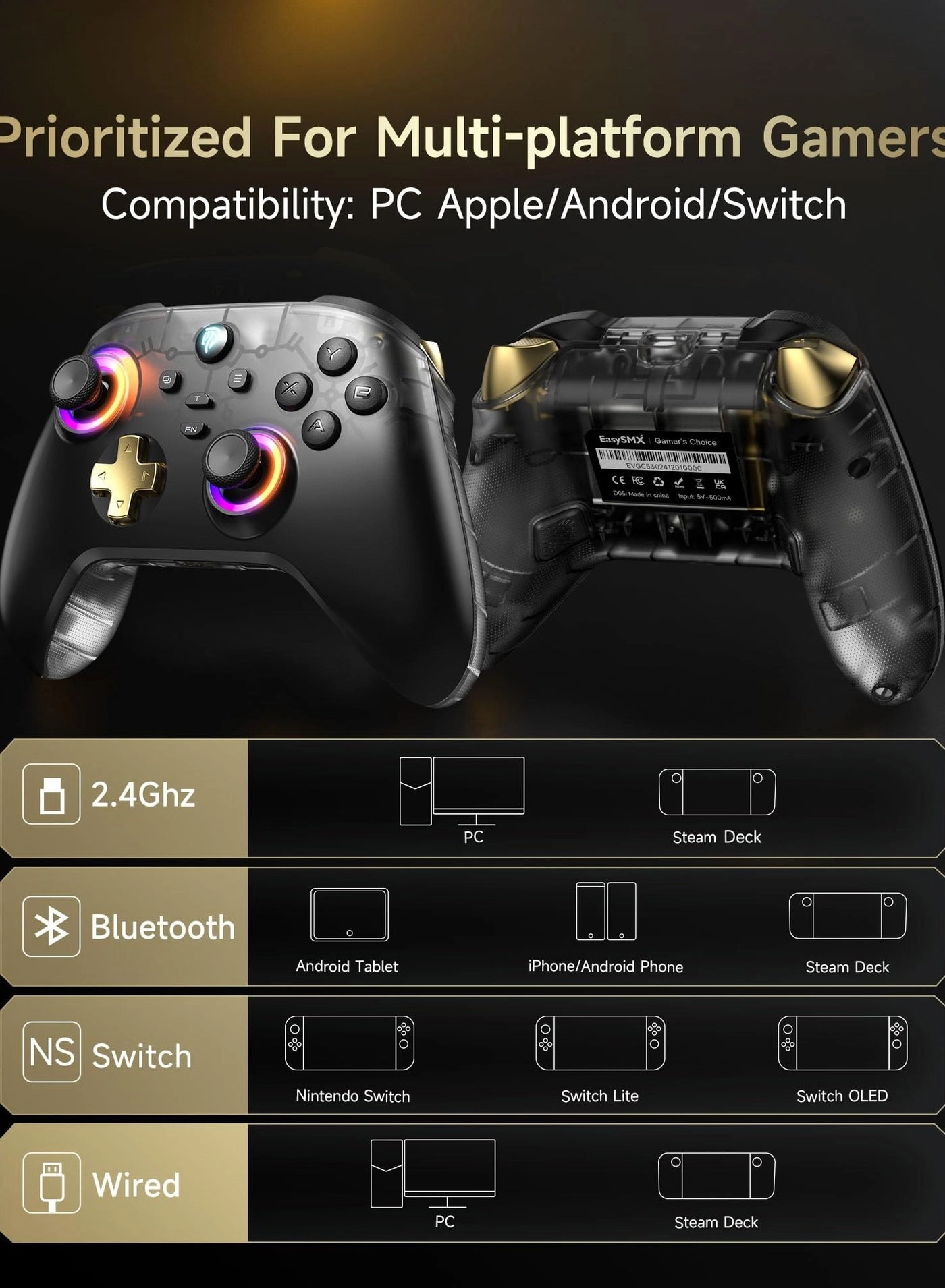 D05 PC Controller - Windows PC Android Steam Switch