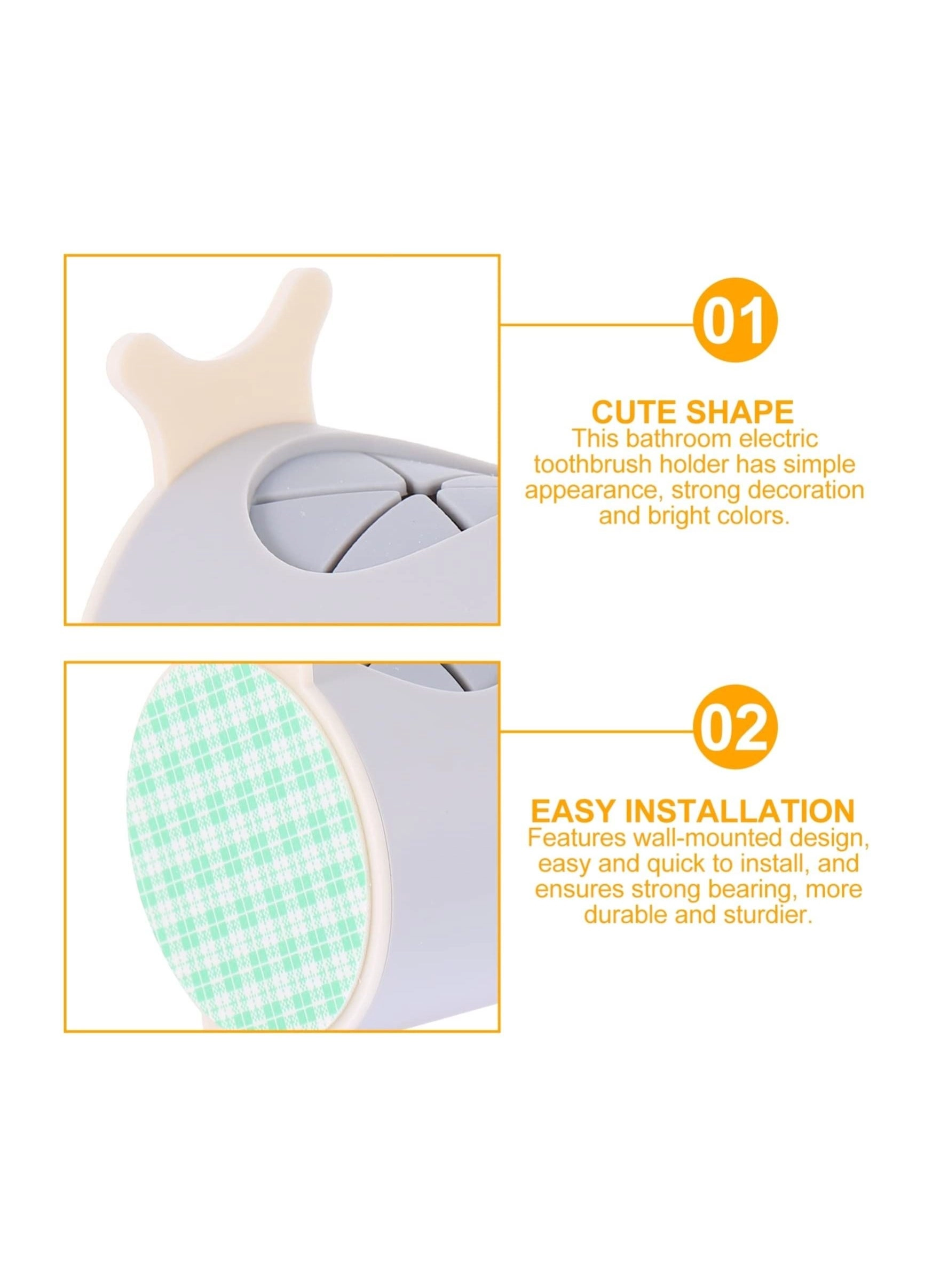 Electric Toothbrush Holder - Any toothbrush and electric toothbrush heads Wall-Mounted