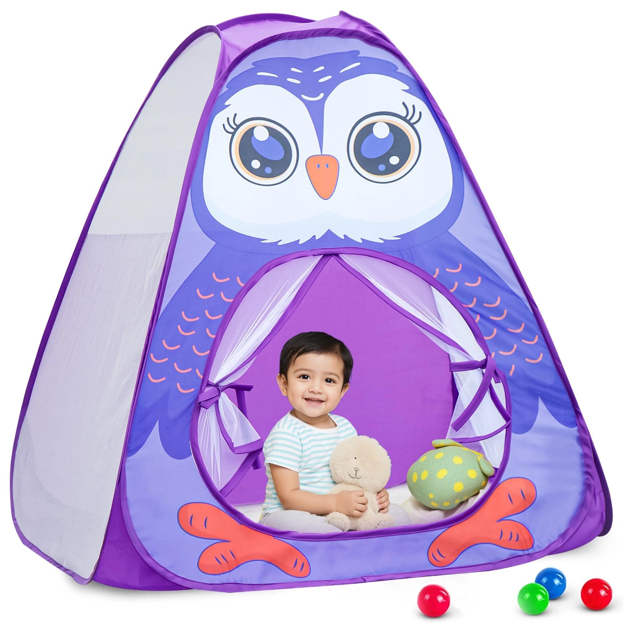 Zest 4 Toyz, Zest 4 Toyz, care@luckysales.in 9871715269 Pop Up Tent - Pop Owl Purple