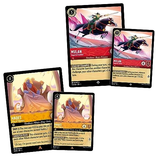 Disney Lorcana: The First Chapter Gift Set - 2 oversized foil cards 4 booster packs