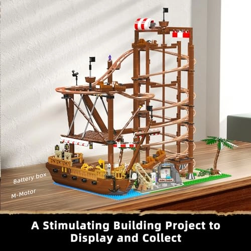 Roller Coaster and Pirate Ship Construction Set (11013) - Amusement Park