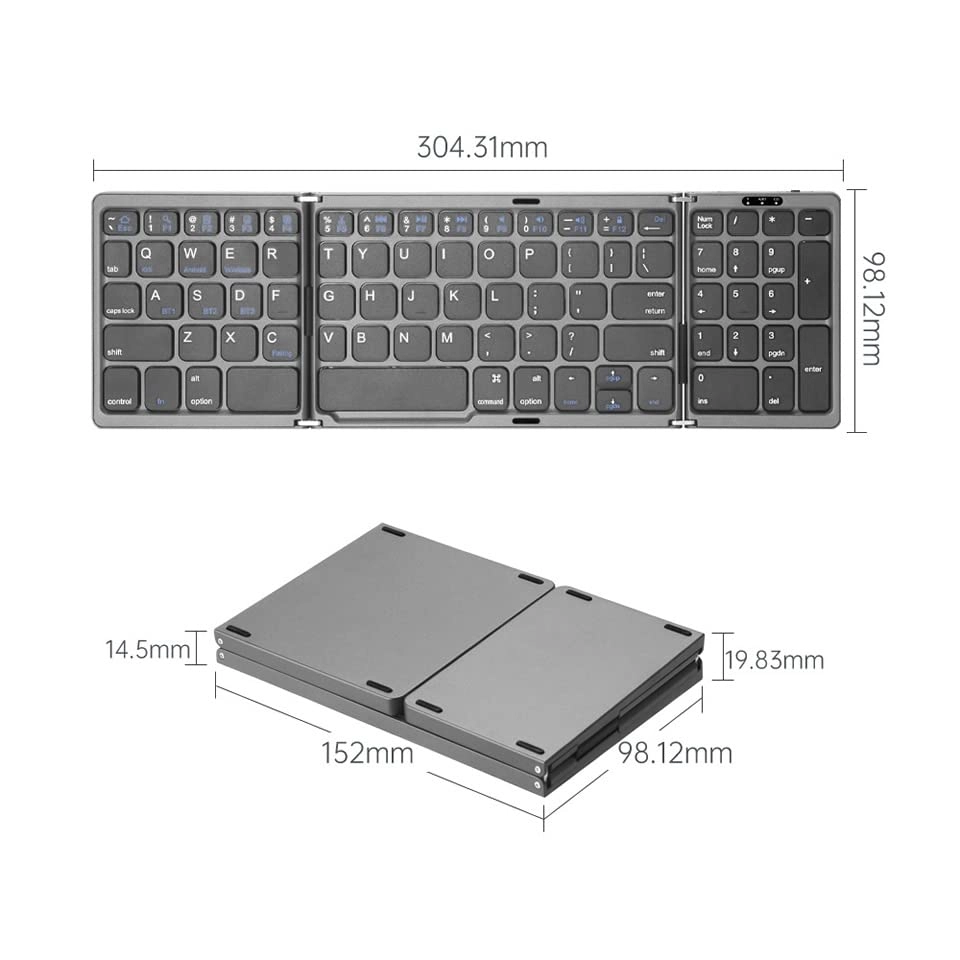 Foldable Bluetooth Keyboard
