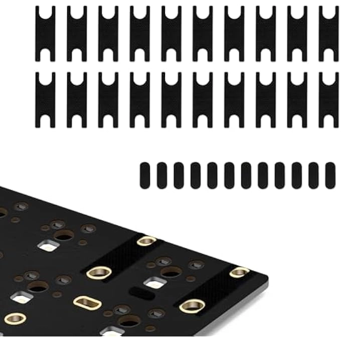 RUNJRX KEYBOARD PCB Satellite Switch Buffer Pad - 20 Pieces + Stabiliser Switch EVA Pad - 12 Pieces