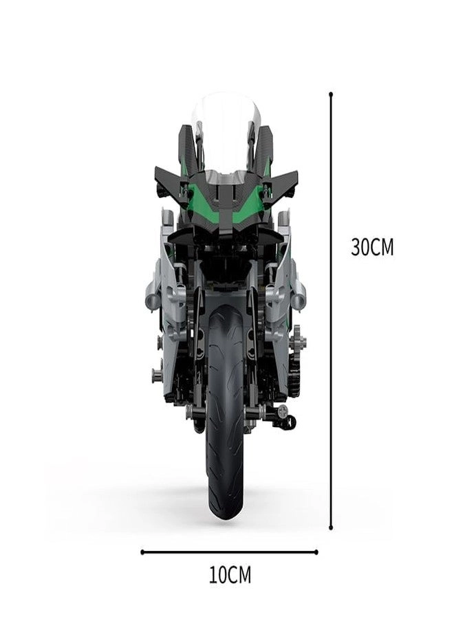 Technical Building Blocks - Sport Bike Bricks Scale Model Kit Multicolor