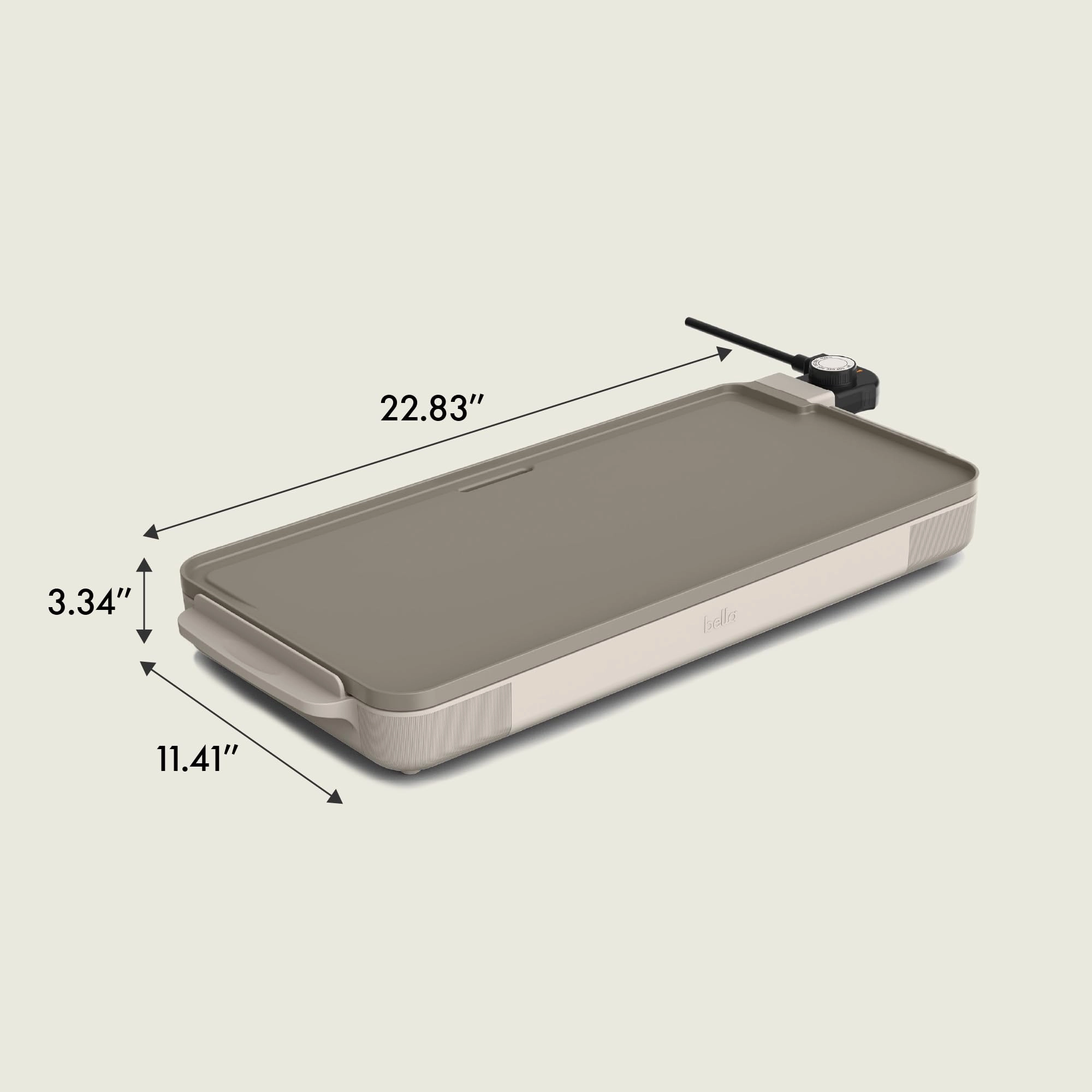 XL Electric Ceramic Titanium Griddle - 1500W 56 cm