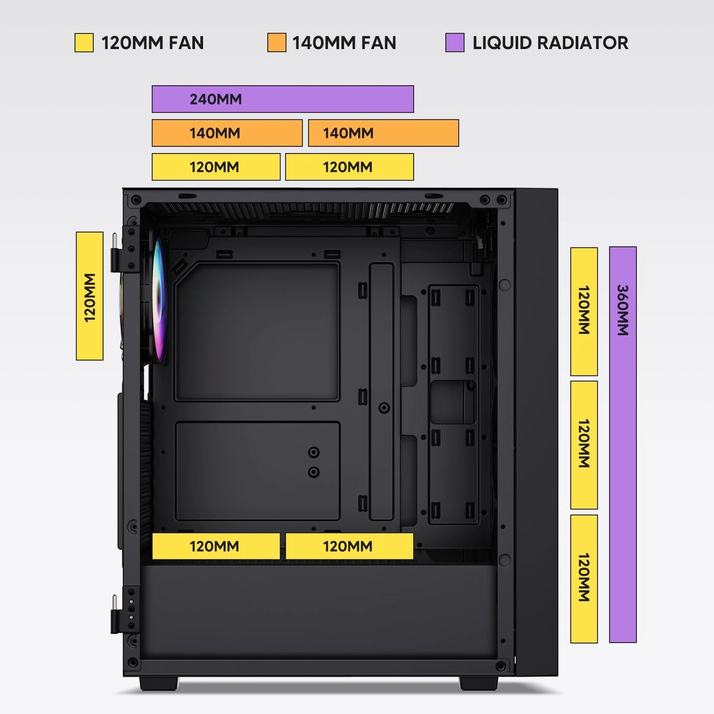 AL800 - Tempered Glass Mid Tower ATX