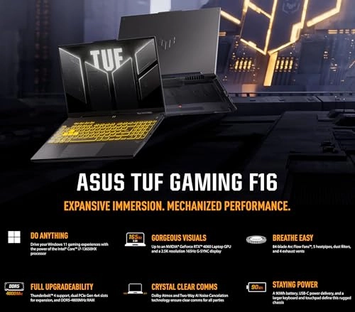 TUF Gaming F16 - 16'' i7-13650HX 64GB DDR5 1TB SSD