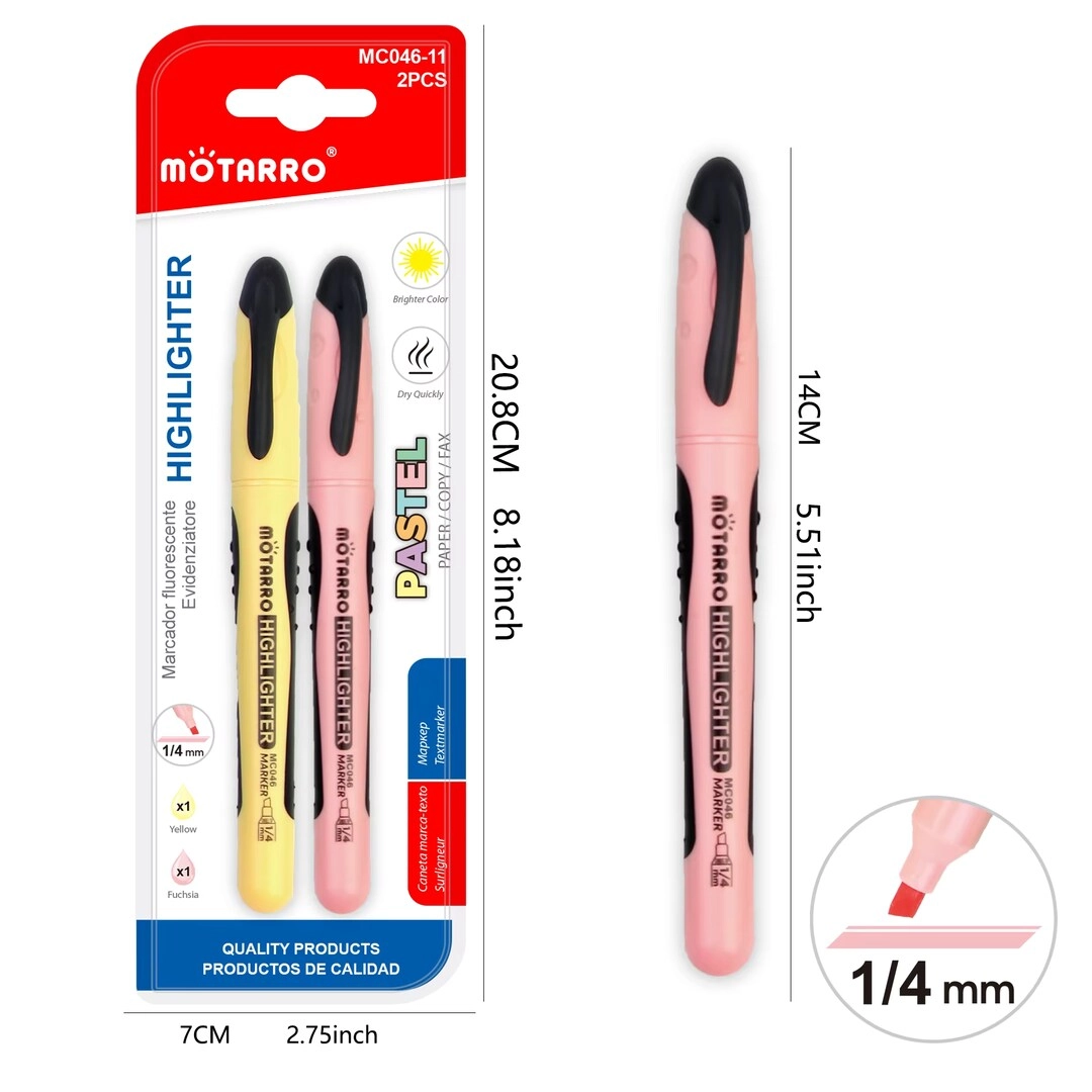 Highlighter Set - Pink & Yellow