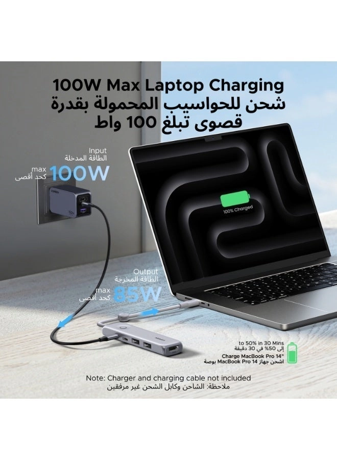 5-in-1 - 4K@60Hz 100W 10Gbps
