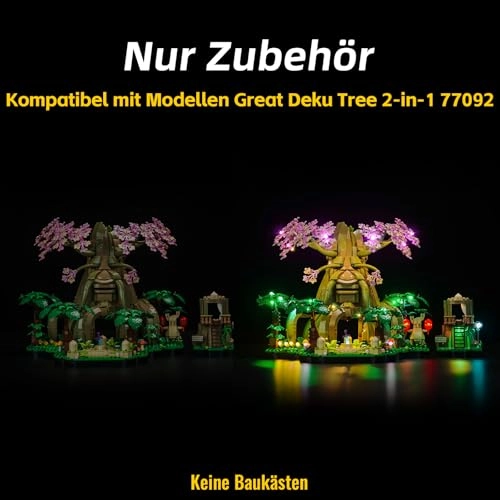 LED Light Set - Compatible with 77092 Great Deku Tree USB & Battery Powered