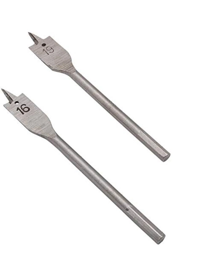 Flat Wood Inchill Bits - 10, 13, 16, 19, 22 & 25 mm 6 Pieces