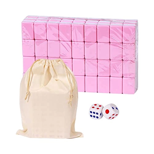 Mini Mahjong - 144 tiles Portable Pink