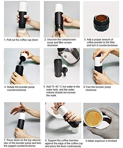 Mini Espresso Machine - 80ml Manual