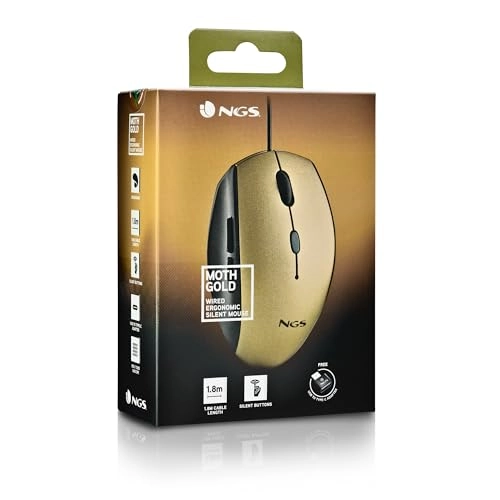 Moth Gray Optical Mouse - USB