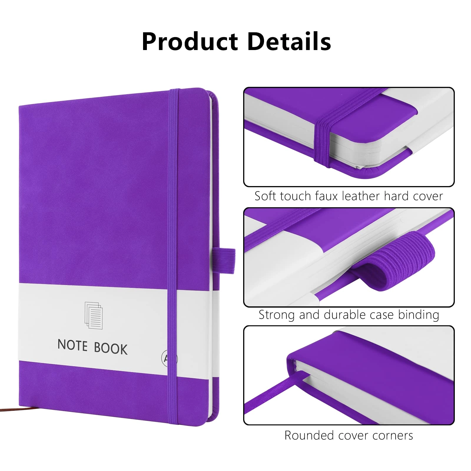 A5 Notebook A5 Hardcover - Lined 100 Sheets