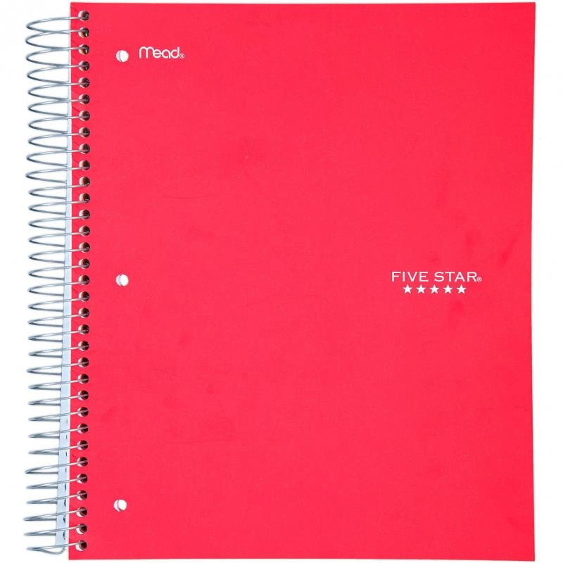 Notebook 8.5 X 11 Spiral - Grid 100 Sheets