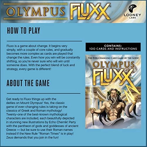Olympus Fluxx - Card Game