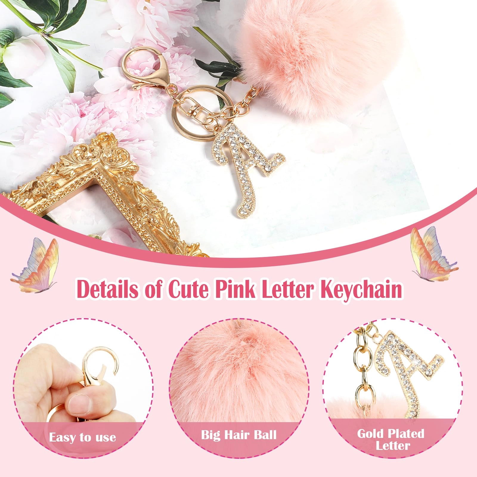 Initial Letter Keychain - Letter