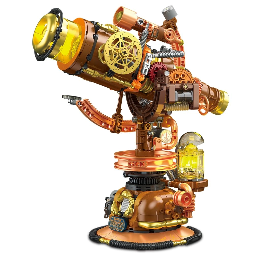 shenzhenshizhiquwanchuangkejiyouxiangongsi Retro Cyberpunk Astronomical Telescope - 797pcs