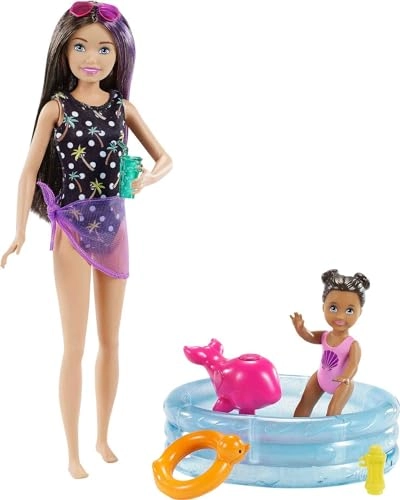 Skipper Babysitters Inc. Dolls & Playset - Color-Change Swimsuit Kiddie Pool Ages 3+