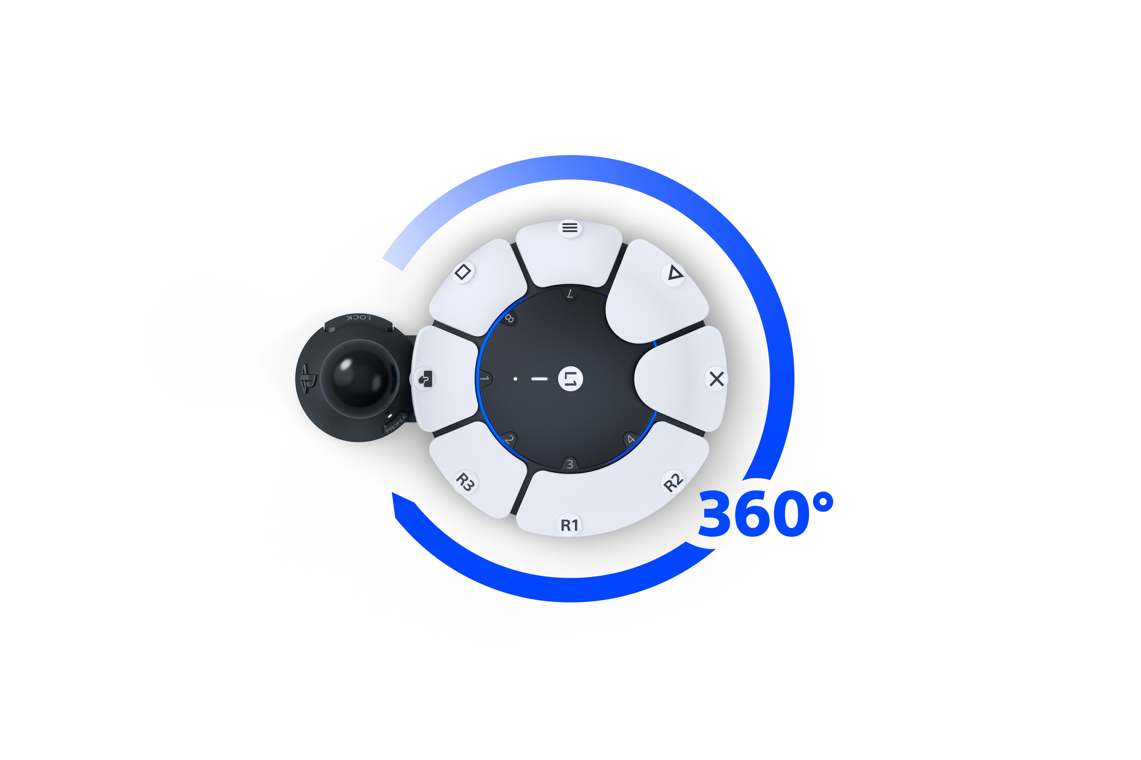 (Renewed) DualSense Edge - White/Black PlayStation 5