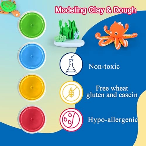 Air Drying Modelling Clay - 3+ years 55 pcs