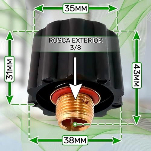 Valve Cap - 3/8" Male Thread 4.5 Bar