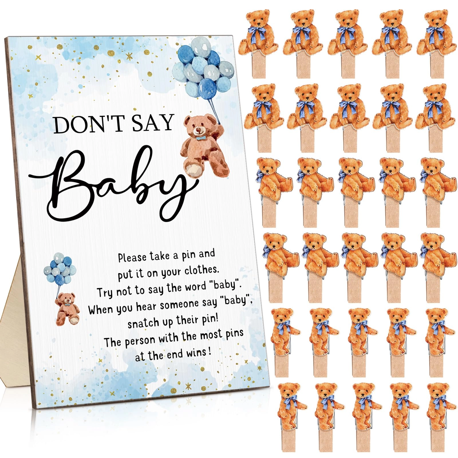 Don't Say Baby - 51 Pcs Baby Shower