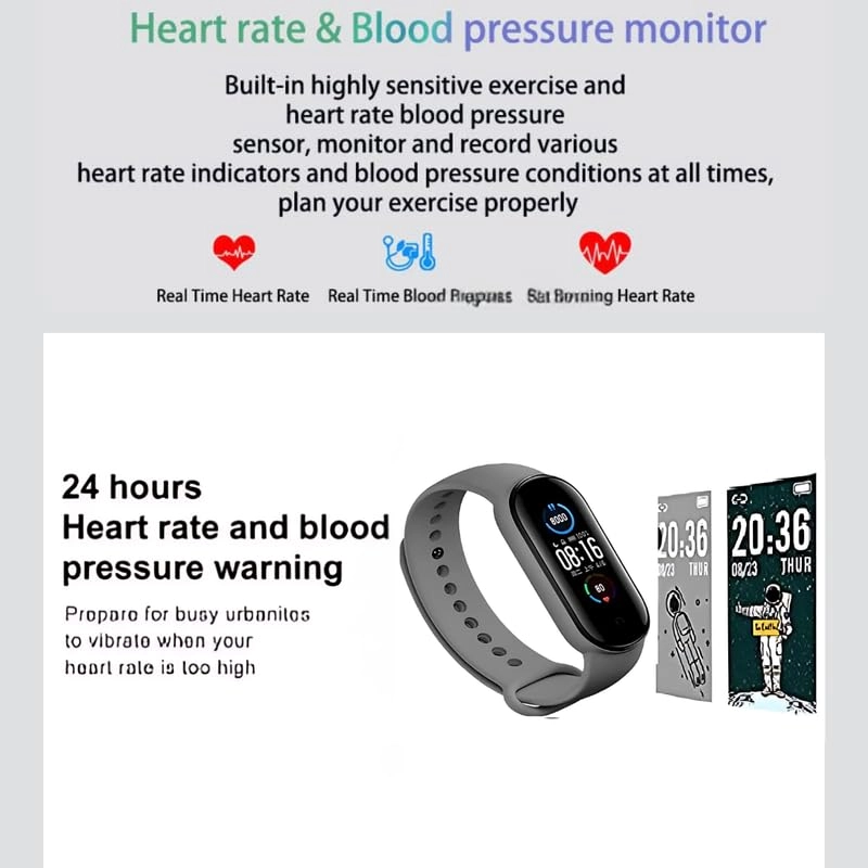 R5 Pro Smart Band - Advanced Health Monitoring Bluetooth