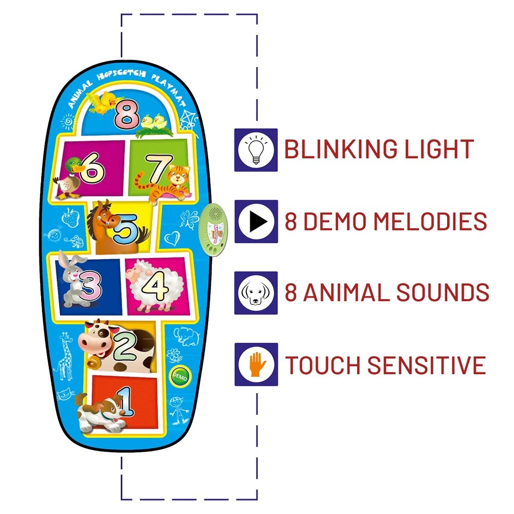 Animal Hopscotch Playmat - Suitable for 3 years & above