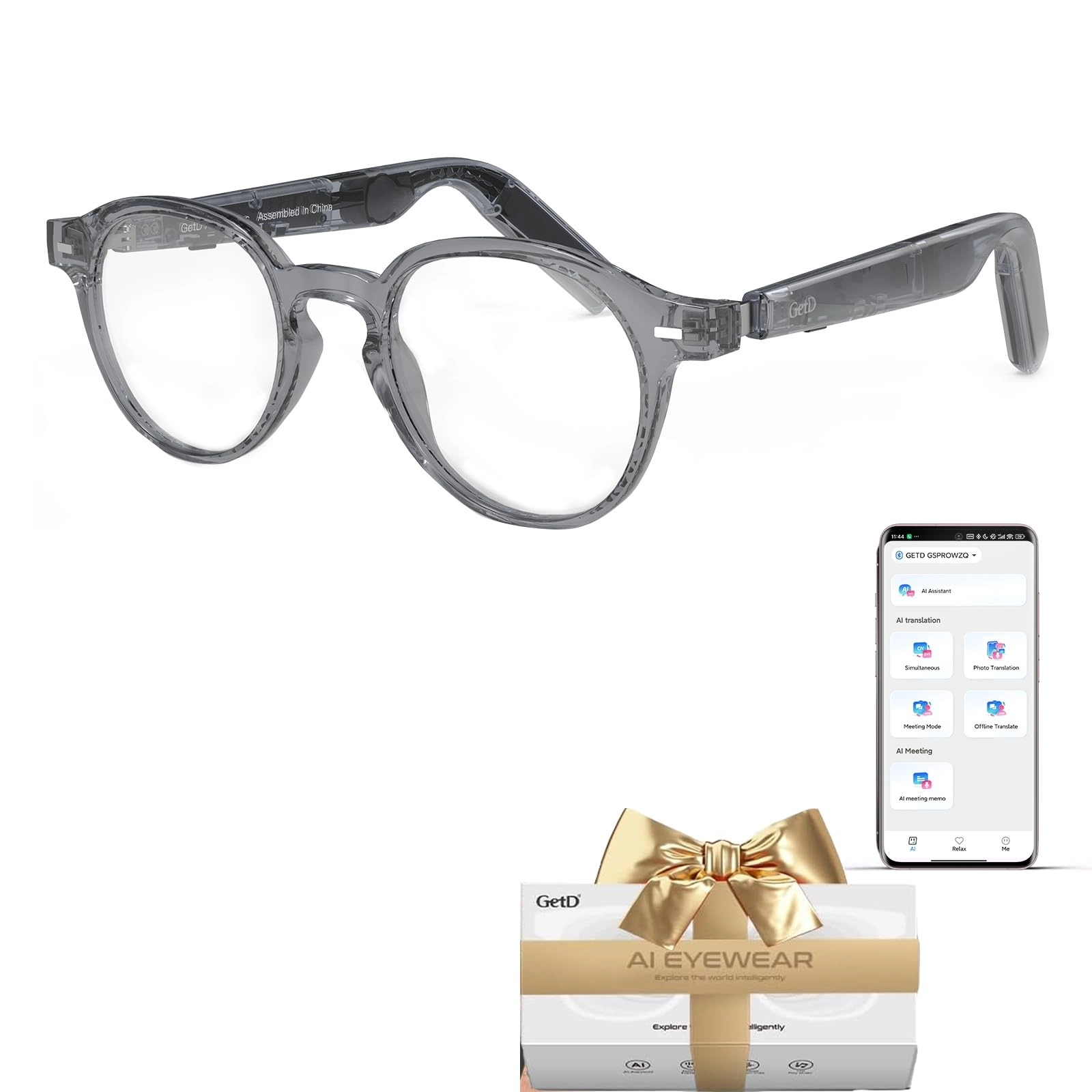 AI Glasses - 145 Languages 11H Music